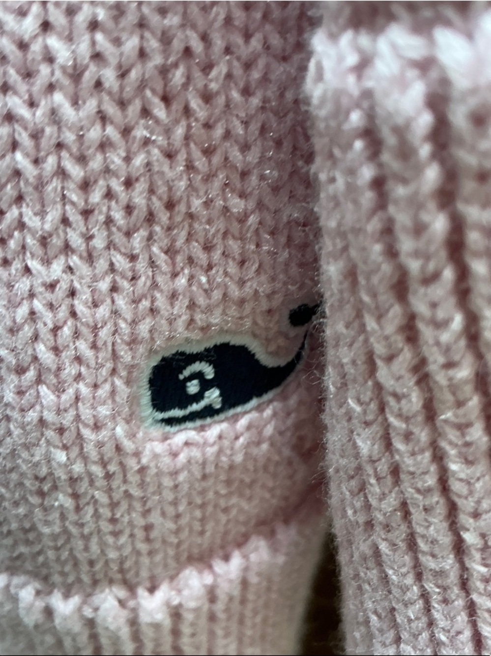 Vineyard Vines Pink Eyelet Button-Front Cardigan - Picture 4 of 6